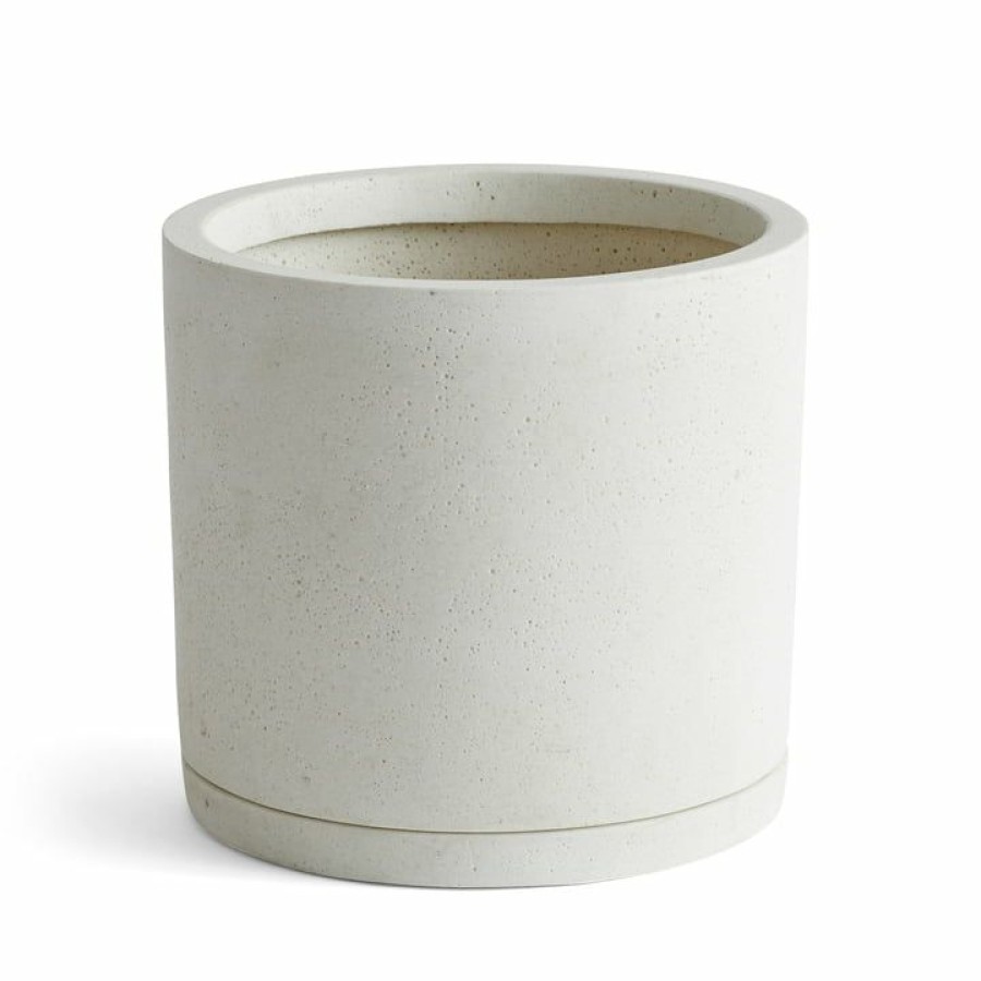 Home Accessories * | Hay Flower Pot With Saucer (Cylindrical) Bargain Sale