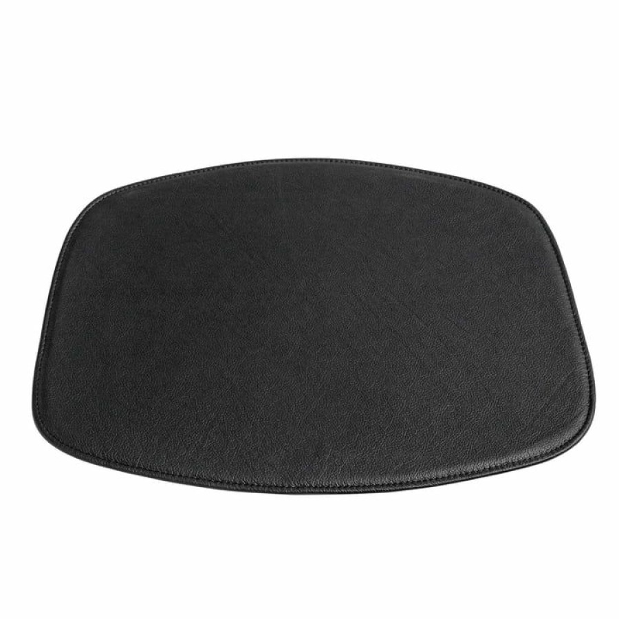 Home Accessories * | Hay Seat Cushion For Aac Chair Without Armrests, Black Leather 100% Guarantee