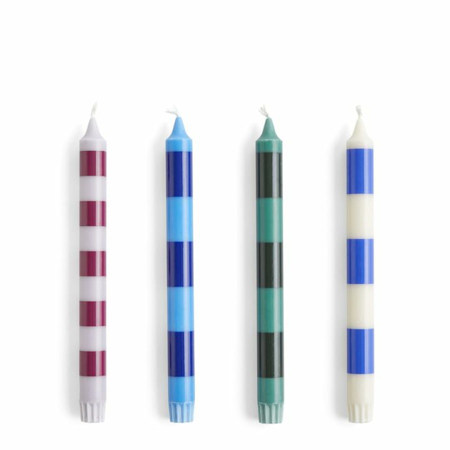 Home Accessories * | Hay Stripe Stick Candles Cheaper