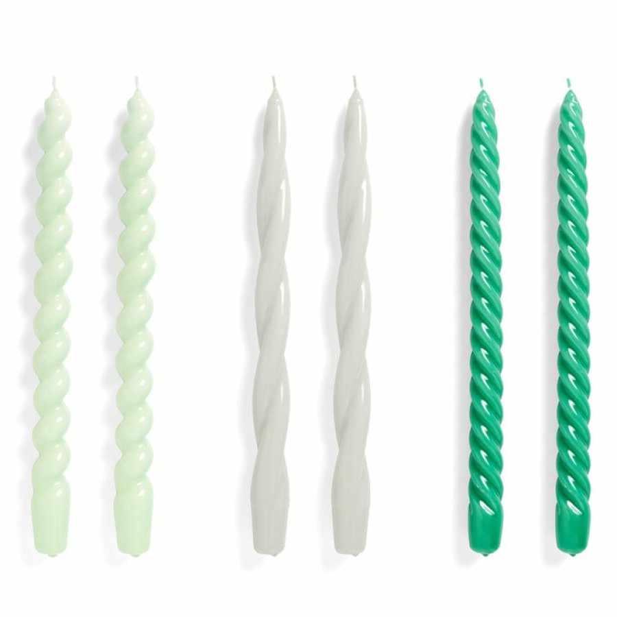 Home Accessories * | Hay Spiral Stick Candles Cut Price